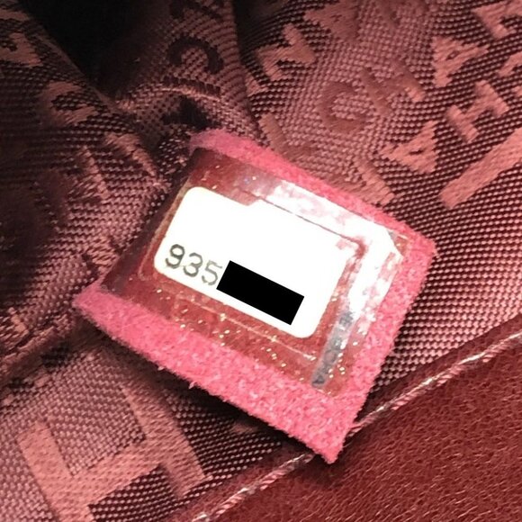 CHANEL Chocolate bar 2.55 Chain Shoulder Bag Tote Bag Lambskin Leather Red - Picture 13 of 13